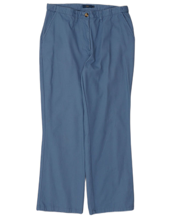 Pantaloni chino drepți vintage pentru femei UK 10 Small W30 L27 Blue