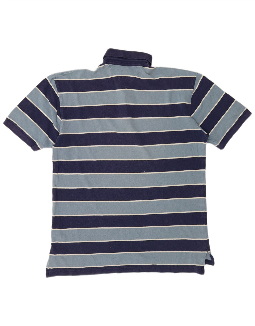 Cămașă polo pentru bărbați Tommy Hilfiger XL, bumbac cu dungi albastru bleumarin