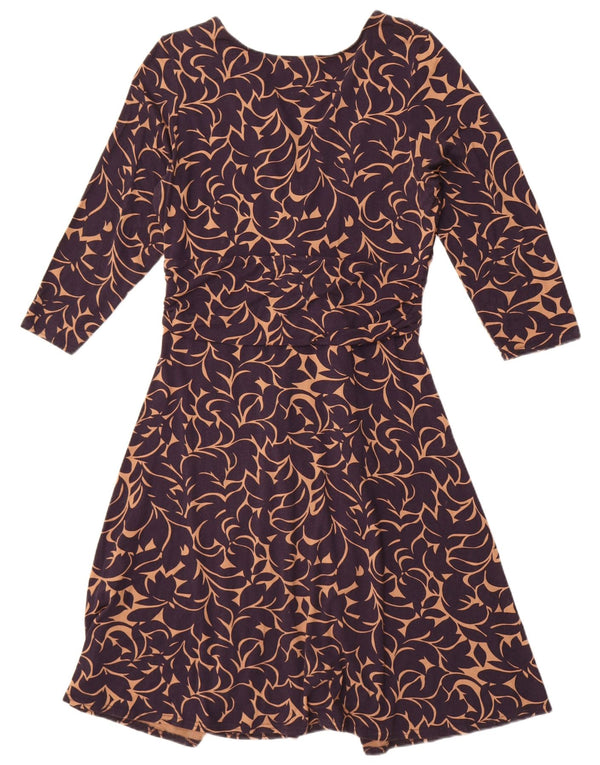 Phase Eight Rochie A-Line pentru femei cu mâneci 3/4 UK 16 Mare Bleumarin Floral