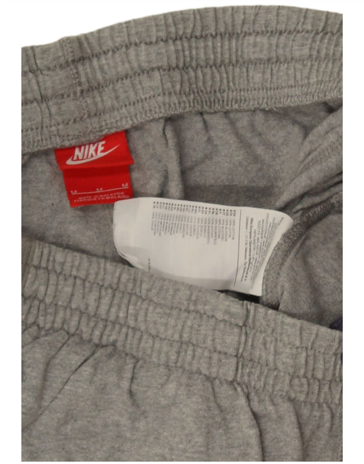 Pantaloni scurți sport Nike pentru bărbați, bumbac, gri mediu