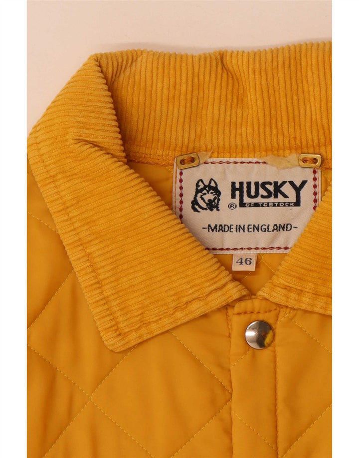 Jachetă matlasată pentru bărbați Husky UK 46 3XL Galben Poliamidă