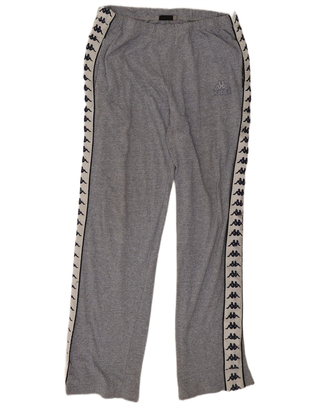 Pantaloni de trening cu grafică pentru bărbați Kappa, bumbac color bloc, gri mare