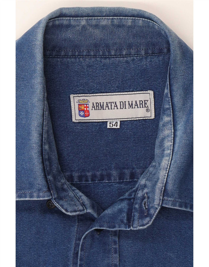Cămașă din blugi pentru bărbați Armata Di Mare IT 54 XL Albastru