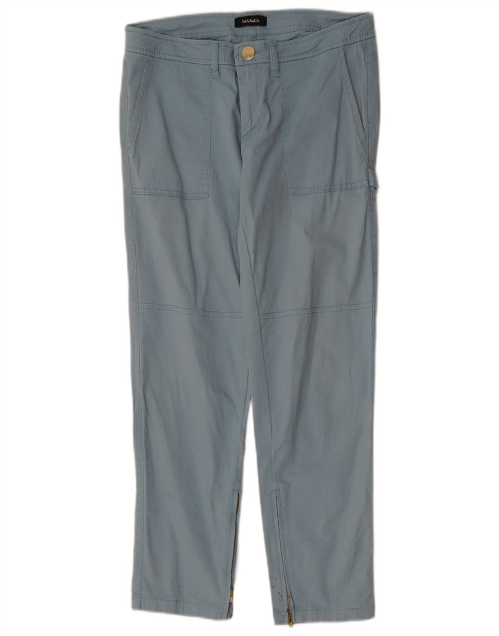 MAX & CO. Pantaloni chino drepți pentru femei W30 L26 Albastru