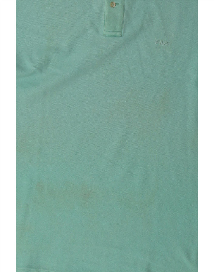 Tricou polo pentru bărbați FILA IT 56 XL Bumbac albastru