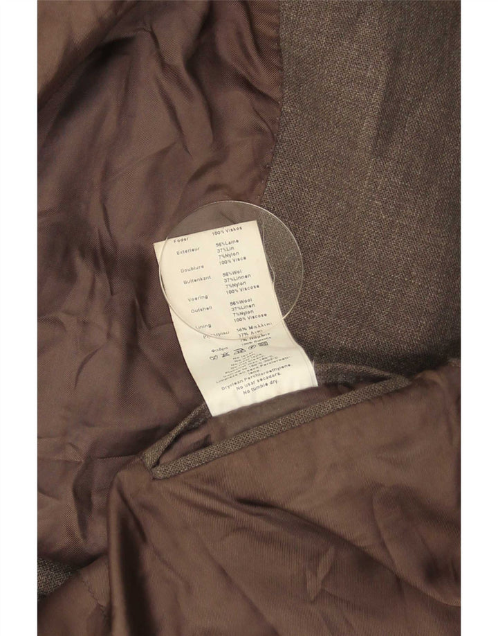 Massimo Dutti Jachetă pentru bărbați cu 3 nasturi UE 46 Lână mică, gri