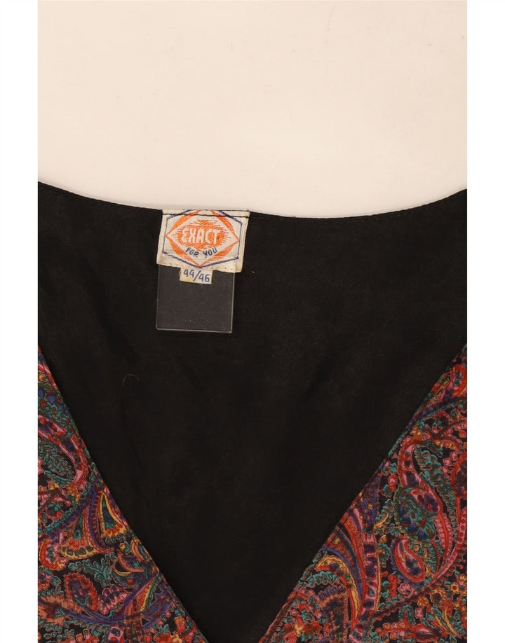 Vestă Vintage Femei IT 44/46 Medium Multicolor Paisley