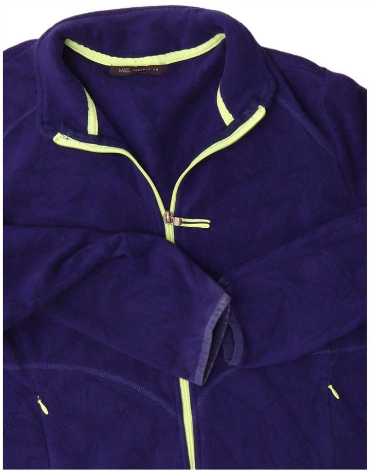 Jachetă fleece pentru femei Marks & Spencer UK 20 2XL Violet Poliester