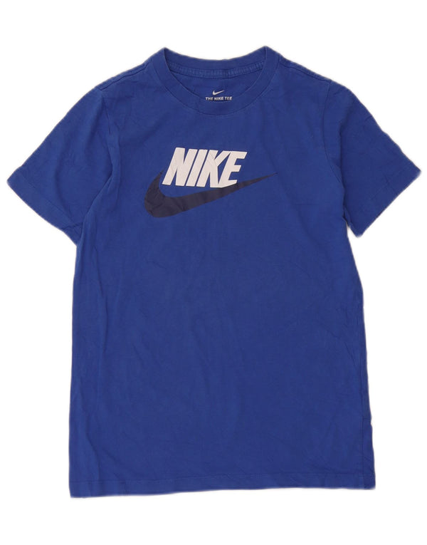 Tricou grafic Nike pentru băieți Top 12-13 ani mare, albastru, bumbac