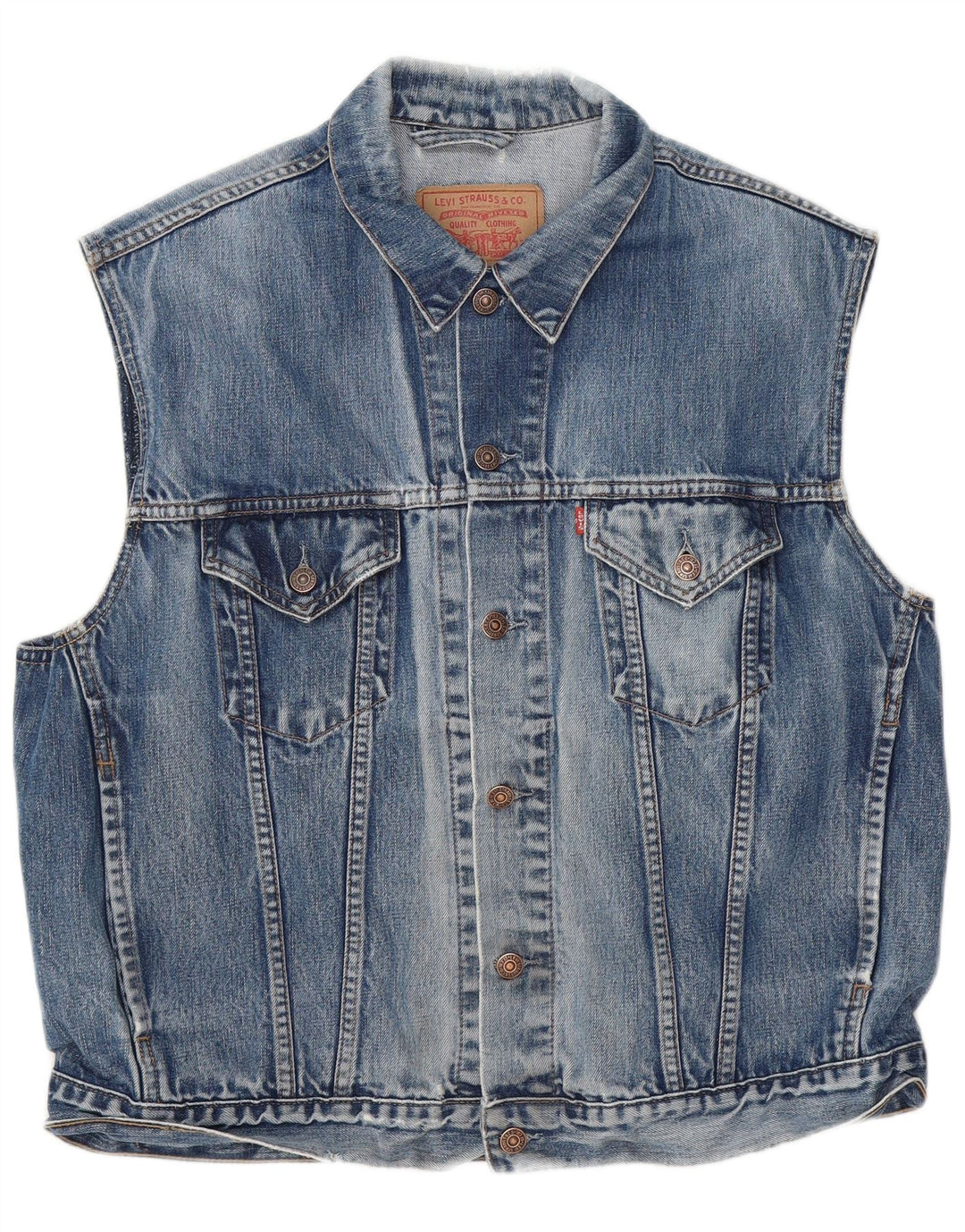 Gilet de blugi pentru bărbați Levi's UK 42 XL Albastru