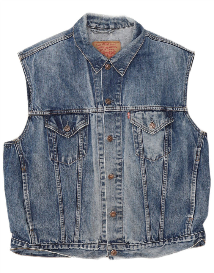 Gilet de blugi pentru bărbați Levi's UK 42 XL Albastru