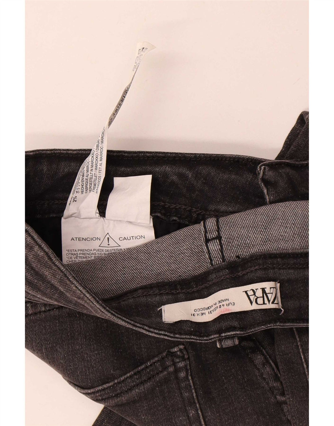 Blugi slim pentru bărbați Zara EU 40 Medium W31 L28 Bumbac gri