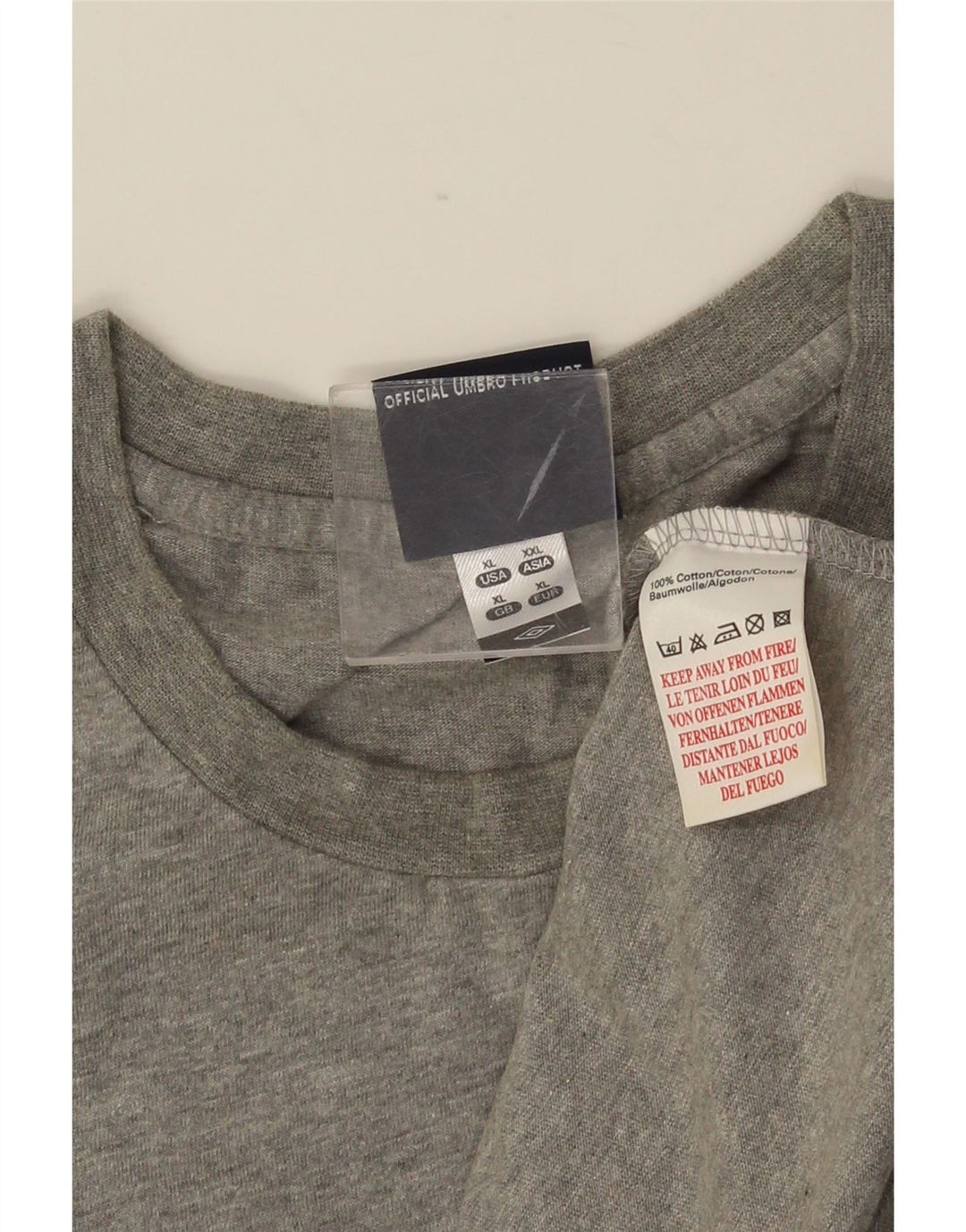 UMBRO Vest cu grafică pentru bărbați, XL, bumbac gri