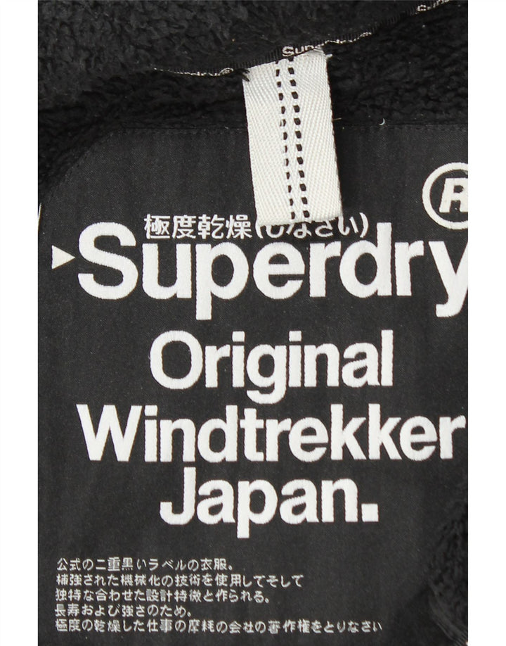 SUPERDRY Windtrekker Windbreaker Jacket pentru bărbați UK 46 3XL Poliester negru