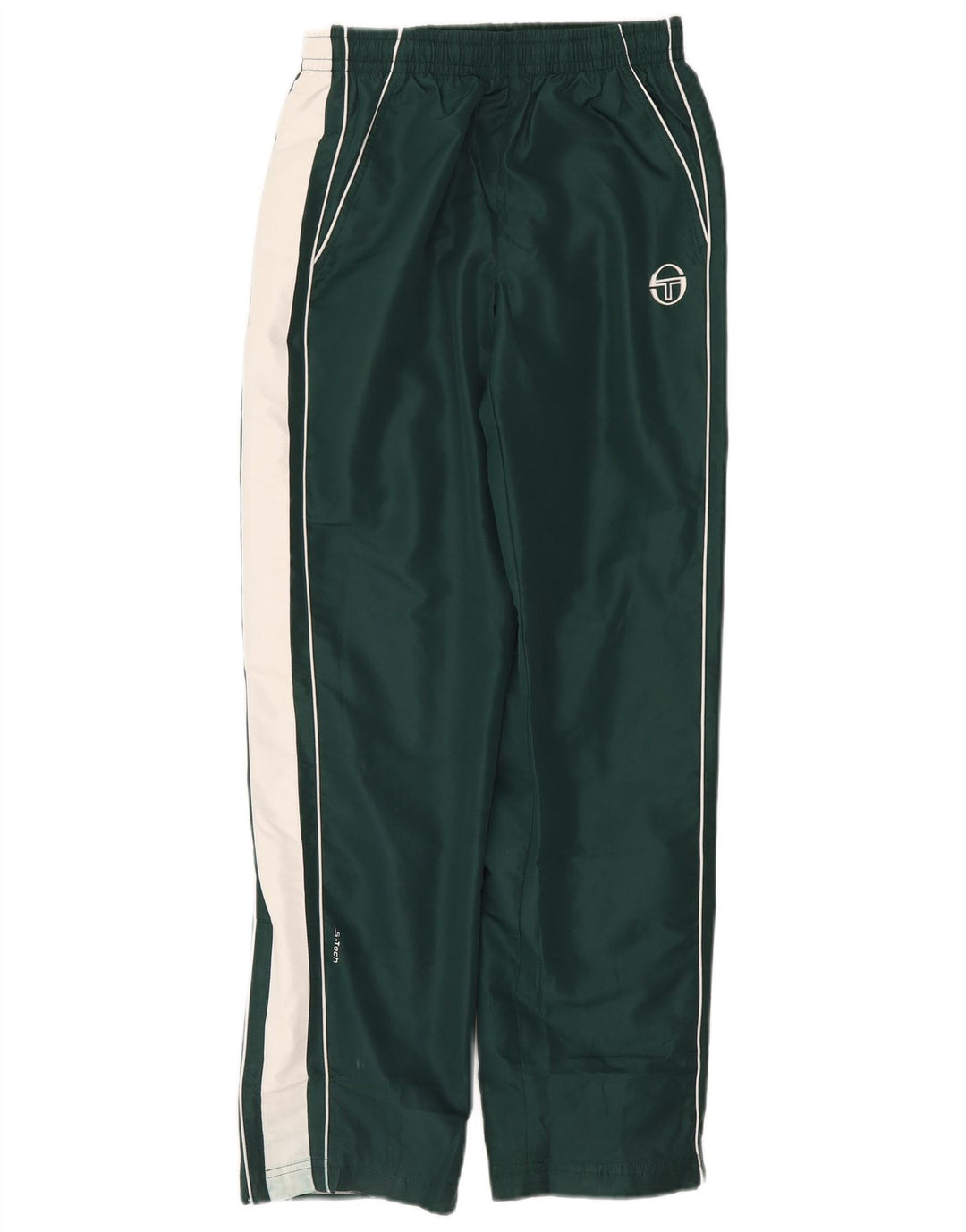 Sergio Tacchini Pantaloni de trening pentru bărbați, verzi, poliester color bloc
