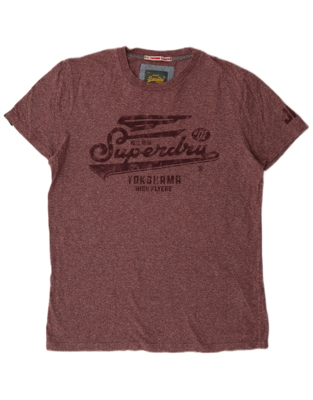 Tricou grafic Superdry pentru femei Top mare, maro, bumbac cu pete