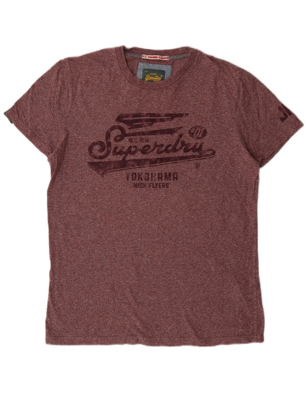 Tricou grafic Superdry pentru femei Top mare, maro, bumbac cu pete