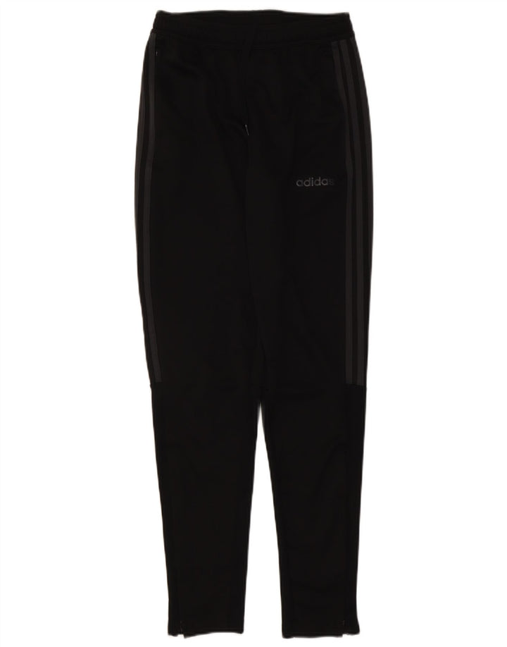 Pantaloni de trening Adidas Climalite pentru bărbați, poliester negru mic
