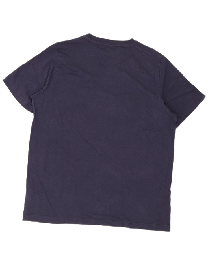 Tricou grafic Puma pentru bărbați Top mare din bumbac bleumarin