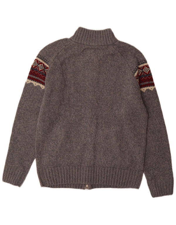 Pulover cardigan pentru bărbați Herod Sport XL Gri Fair Isle Acrilic