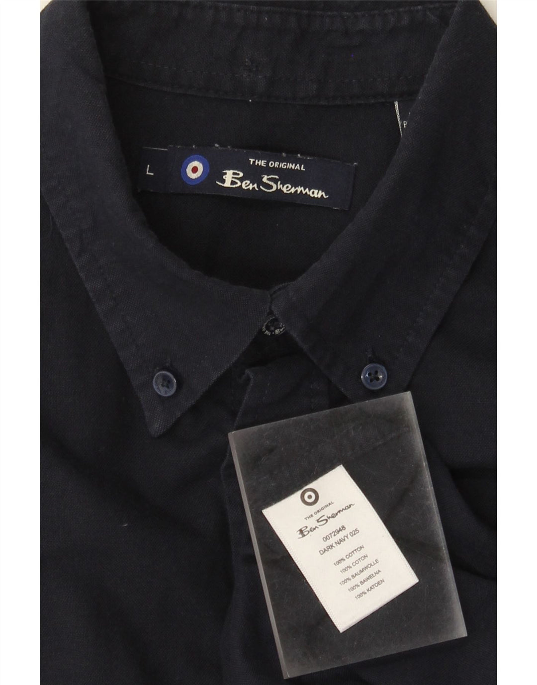 Cămașă pentru bărbați Ben Sherman, mare, bleumarin, bumbac