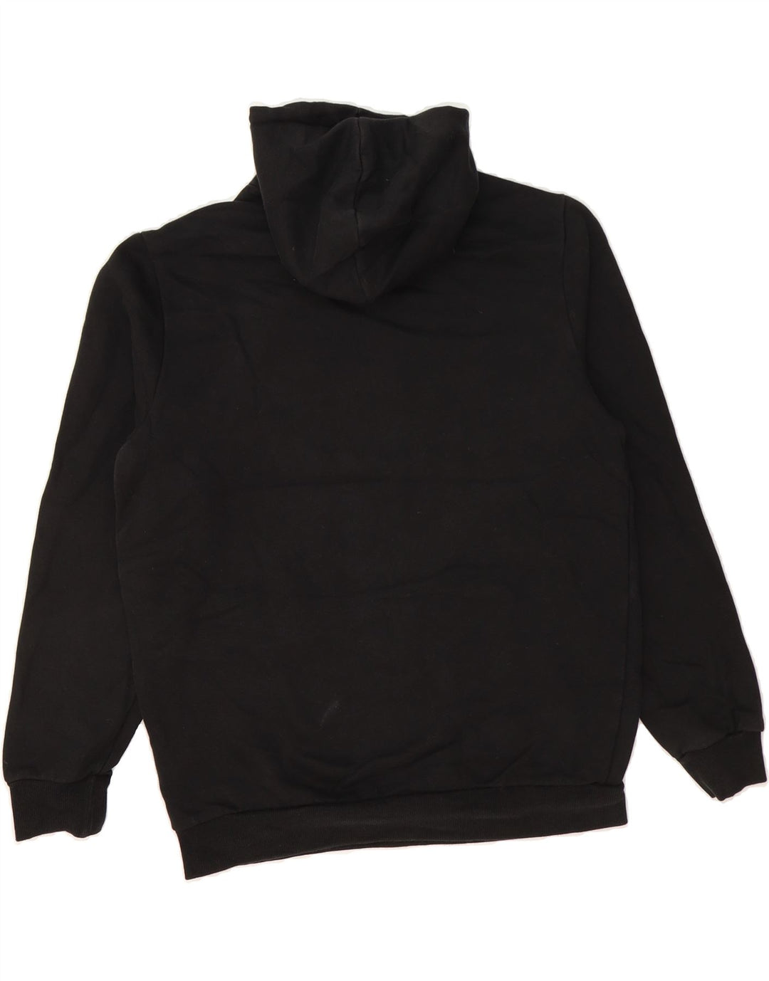 PUMA Mens Graphic Hoodie Jumper Medium Black Cotton Vintage Puma and Second-Hand Puma from Messina Hembry 