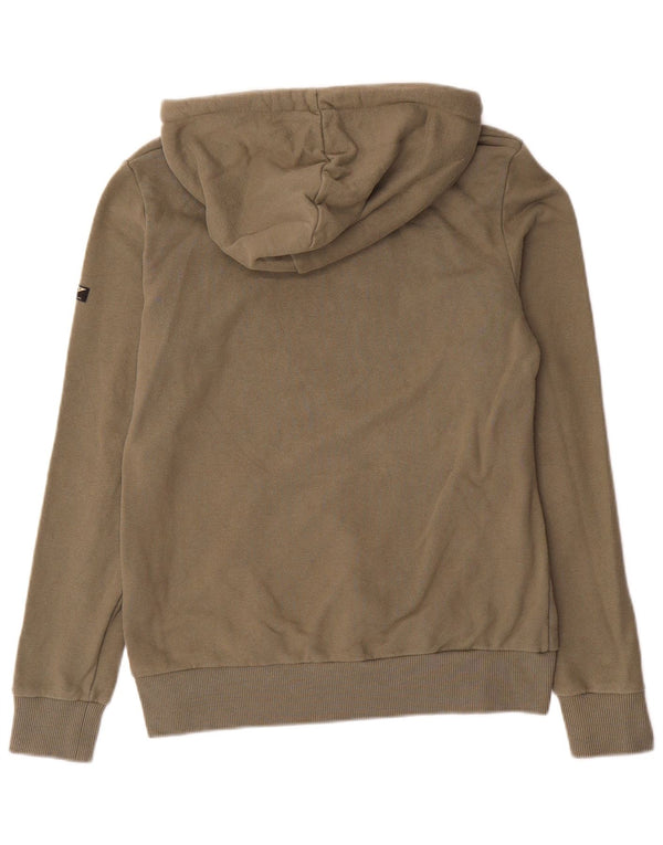 Pulover supradimensionat cu glugă Superdry pentru femei UK 10 Bumbac kaki mic
