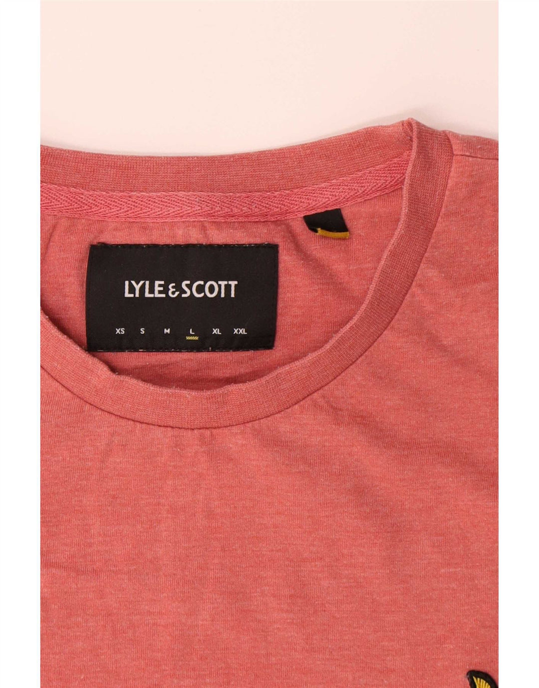 Tricou pentru bărbați Lyle & Scott Top mare din poliester roz