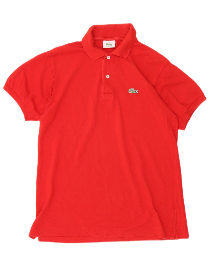 Tricou polo Lacoste pentru bărbați, mărimea 3, bumbac roșu mic