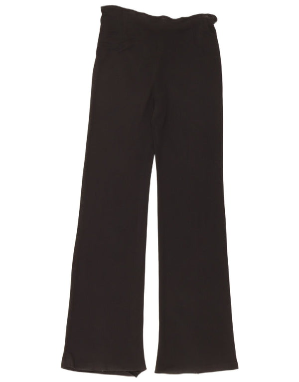 Pantaloni de damă Zara Casual Flare EU 36 XS W26 L31 Negru Rayon