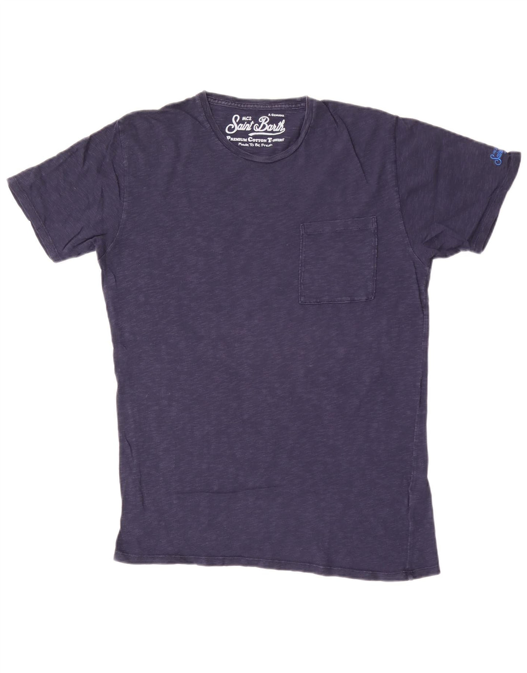 MC2 SAINT BARTH Tricou pentru bărbați Top mediu din bumbac cu pete albastru bleumarin
