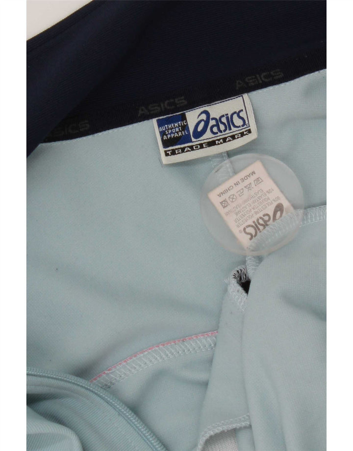 Jachetă de trening pentru bărbați Asics, albastru mediu, poliester bloc de culoare