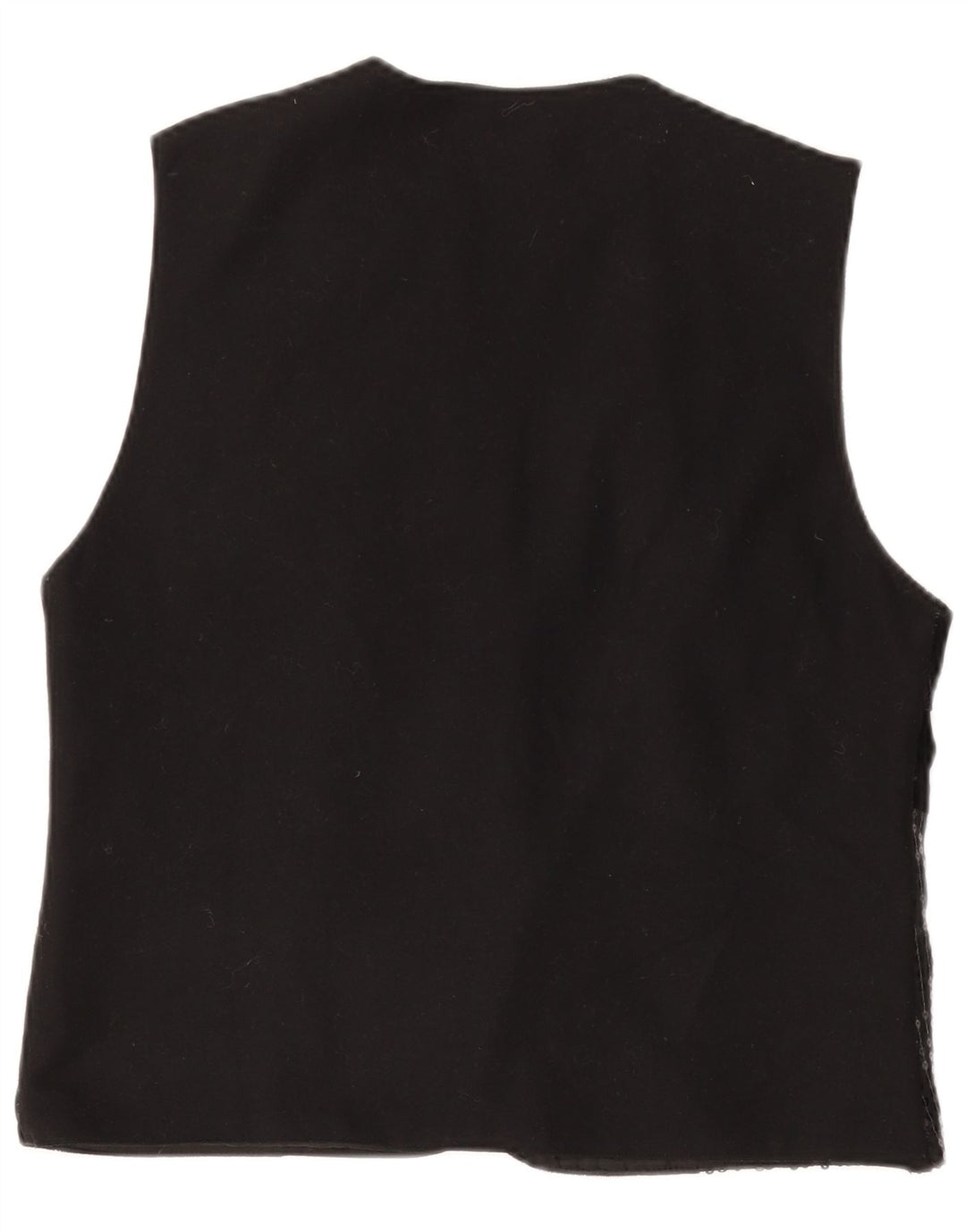 Vestă vintage pentru femei UK 14 Medium Black Patchwork