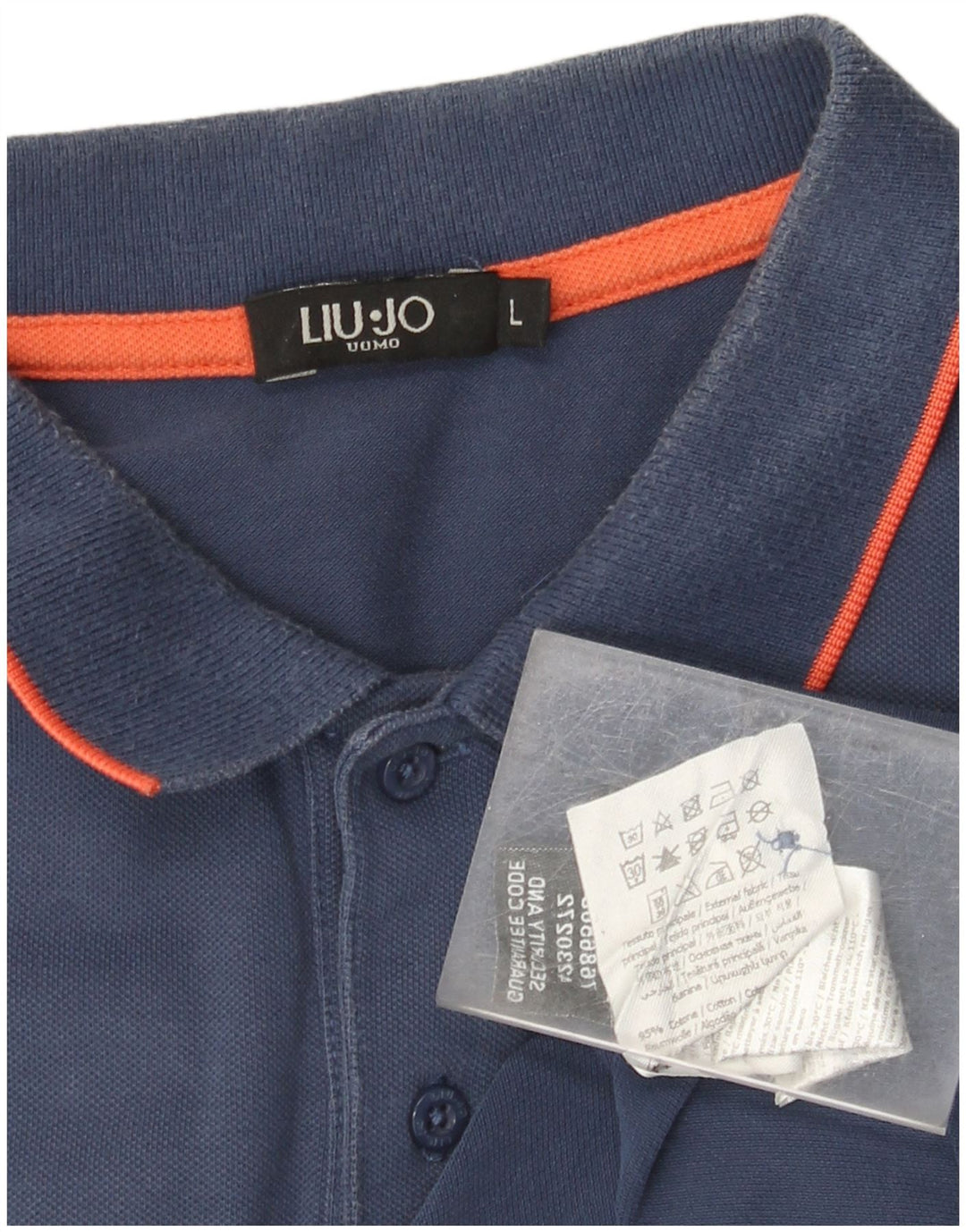 Tricou polo pentru bărbați Liu Jo, mare, bleumarin, bumbac