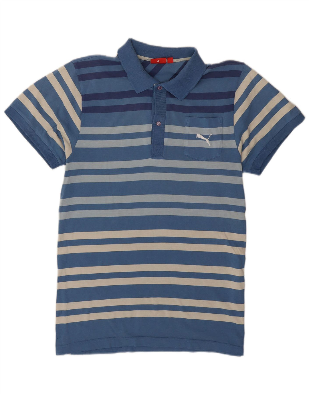 Tricou polo Puma pentru bărbați, cu dungi albastre medii