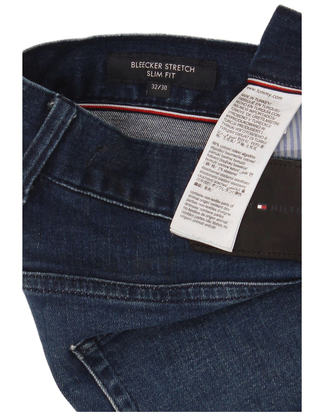 Blugi Tommy Hilfiger Bleecker Stretch Slim pentru bărbați W32 L30 Bumbac albastru