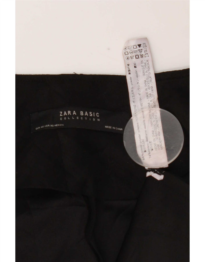 Jachetă pentru femei Zara, supradimensionată, cu mâneci 3/4, blazer deschis, UK 6 XS, poliester negru