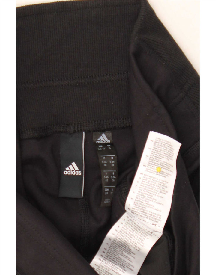 Pantaloni de trening Adidas pentru femei UK 8/10 Small Black Rayon
