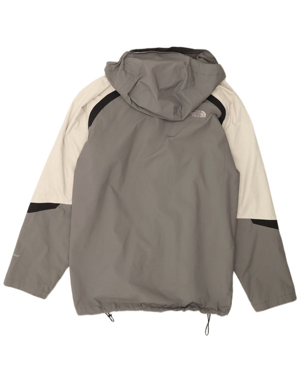 Jachetă de ploaie cu glugă pentru bărbați The North Face UK 42 XL, nailon color bloc, gri