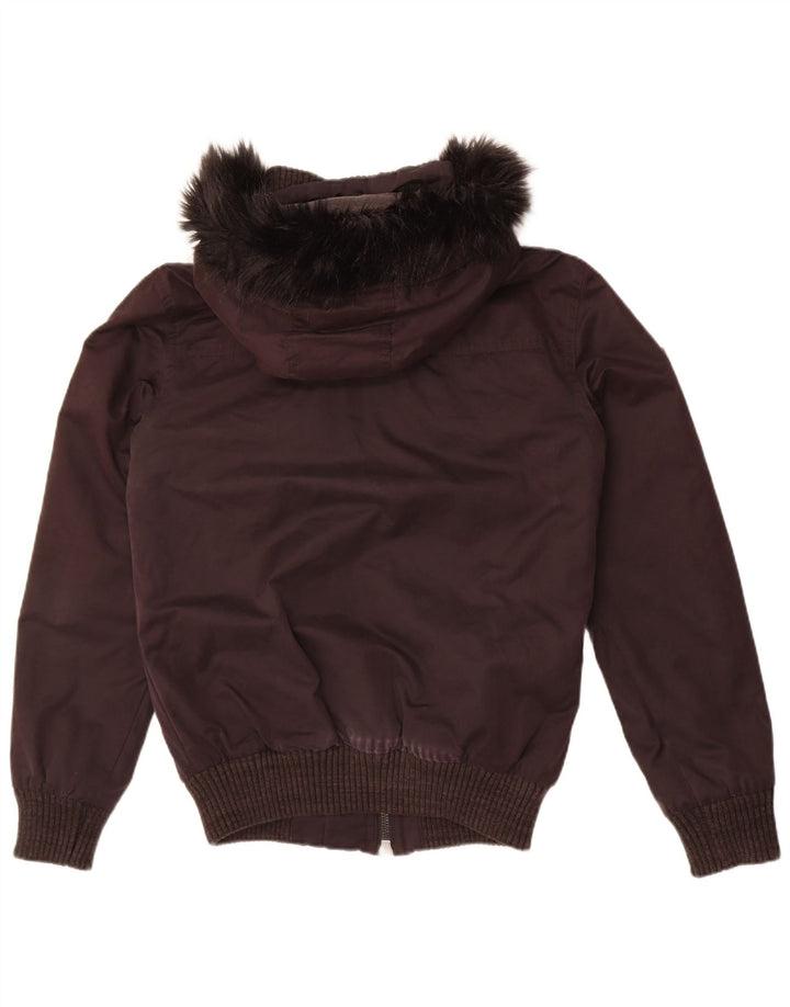 Jachetă bomber cu glugă Superdry pentru bărbați UK 38 Poliester mediu negru