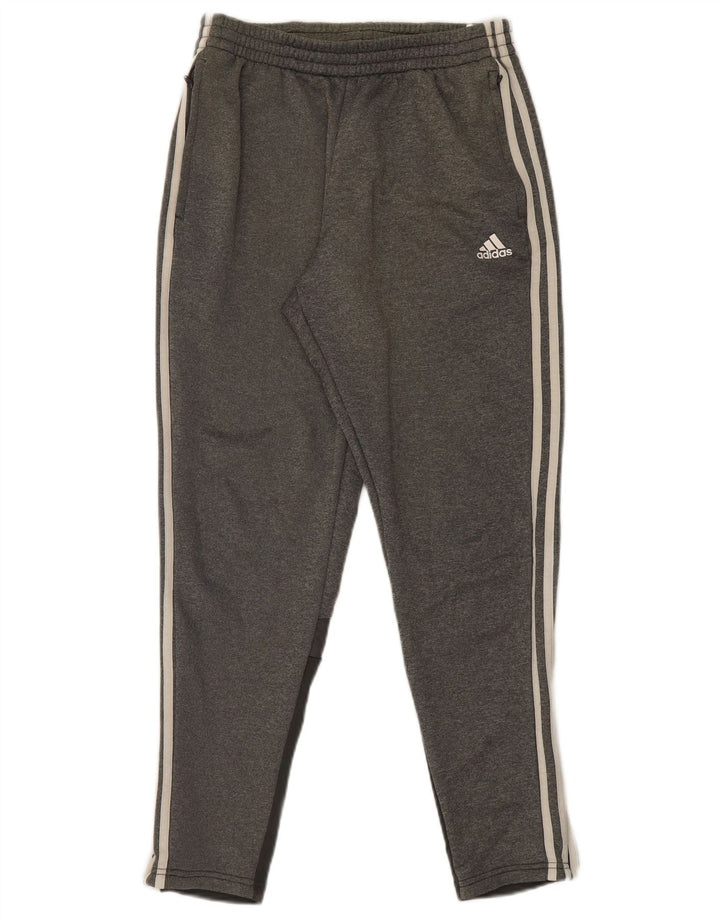 Pantaloni de trening pentru bărbați Adidas, gri mediu, poliester