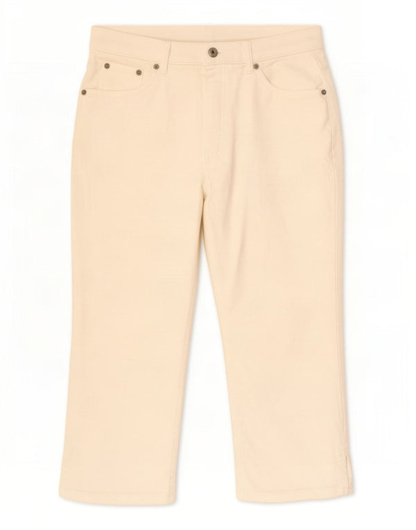 Blugi Capri pentru femei Marks & Spencer UK 14 Medium W30 L20 Bumbac alb