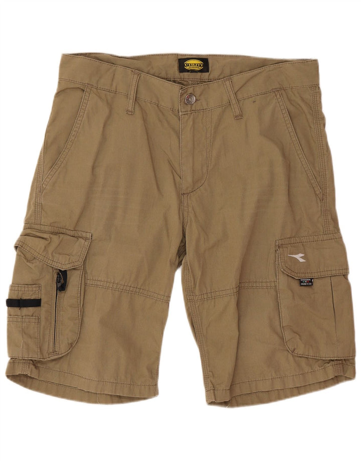 Pantaloni scurți cargo Diadora pentru bărbați, mediu W32, bumbac kaki