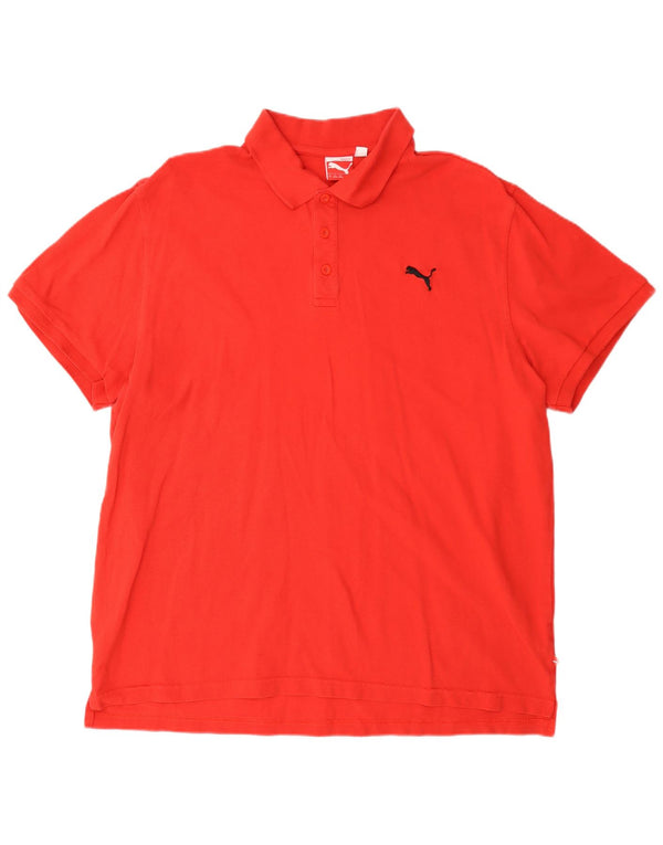 Tricou polo pentru bărbați Puma XL bumbac roșu
