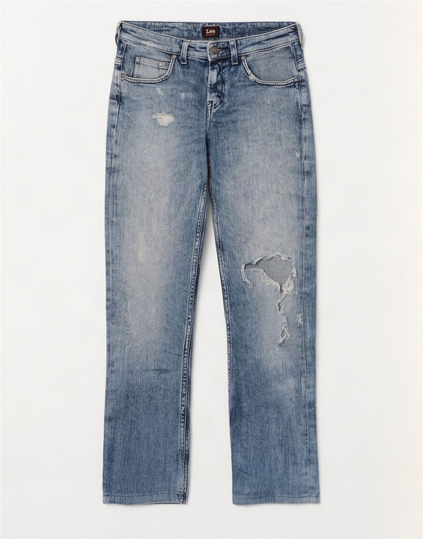 Blugi Lee Bărbați Knox Distressed Straight W29 L30 Bumbac albastru