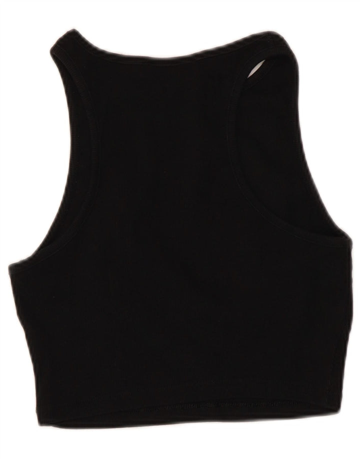 Crop top fără mâneci pentru femei Zara UK 14 mare negru