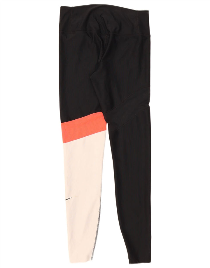 Leggings Dri Fit Nike pentru femei UK 10, negru, poliester color bloc