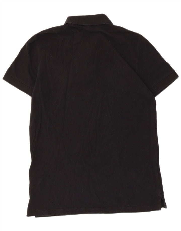Tricou polo pentru bărbați Hugo Boss, bumbac negru mare