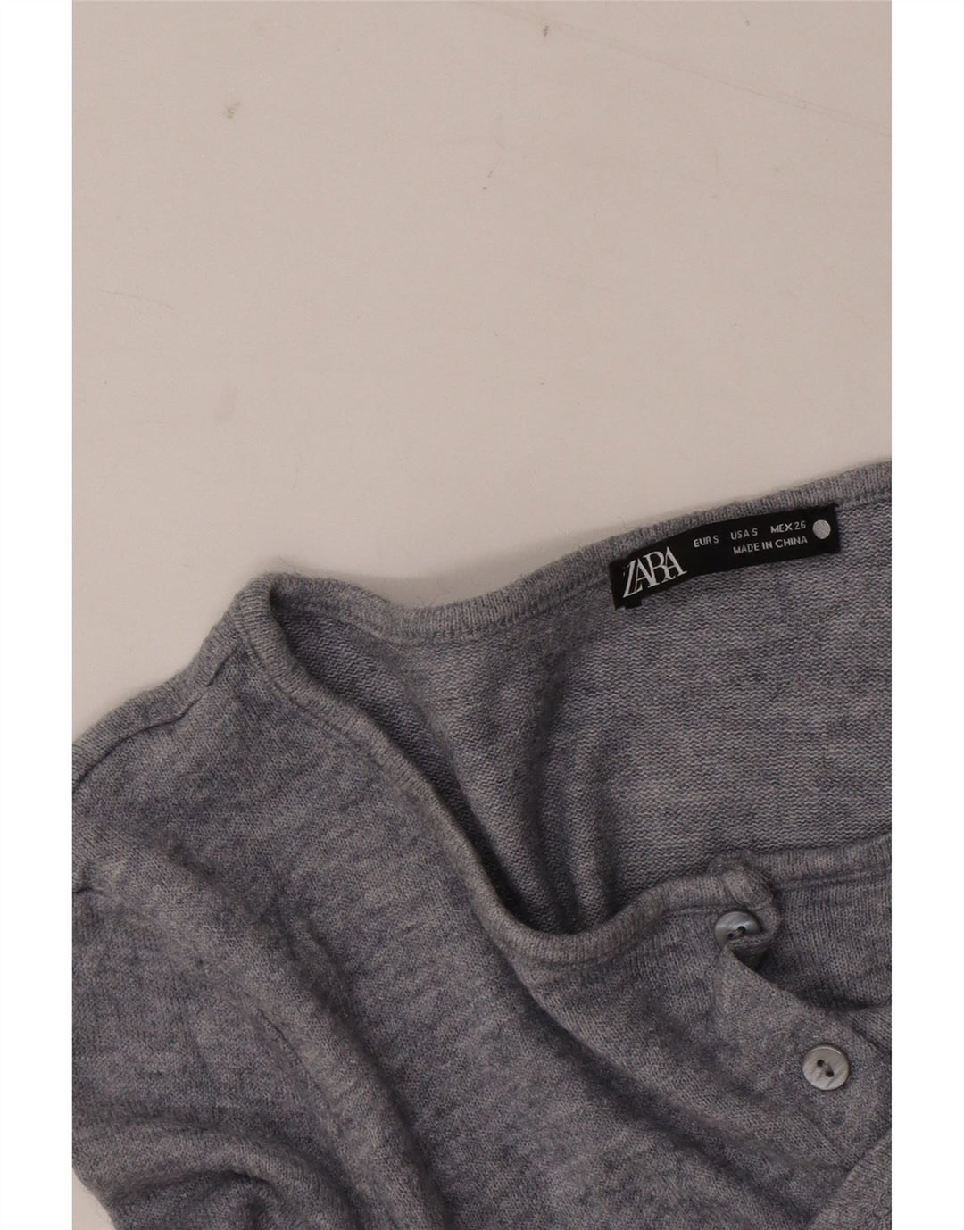 Top cardigan pentru femei Zara UK 10 Small Gri