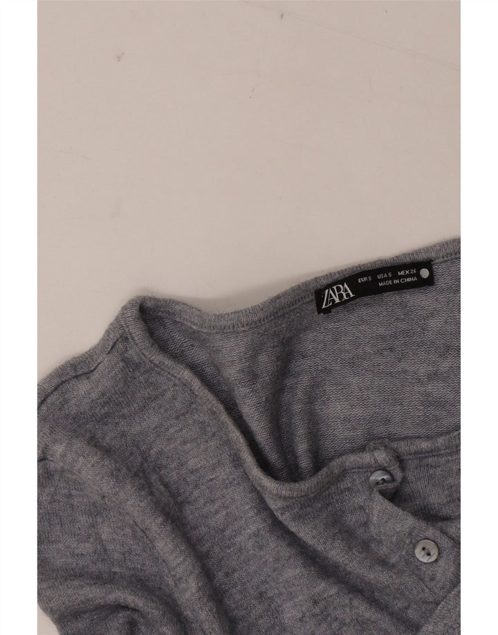 Top cardigan pentru femei Zara UK 10 Small Gri
